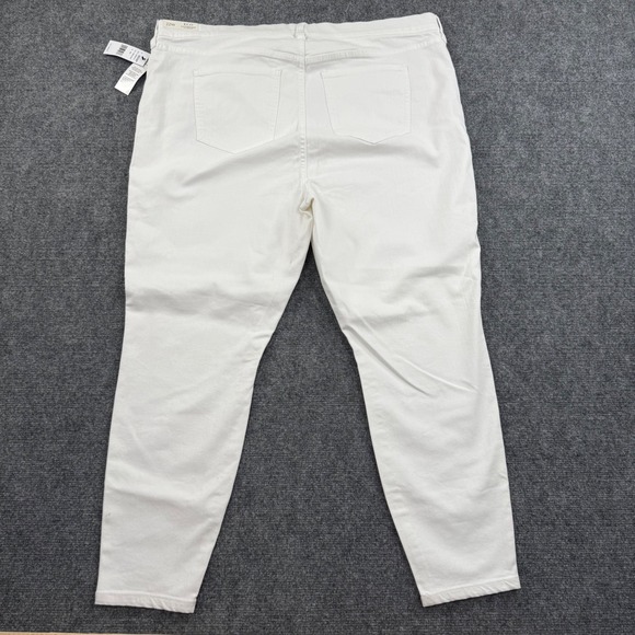 Liverpool Los Angeles Womens Gia Glider Ankle Skinny Jeans Bright White 22W Flaw - Picture 11 of 16